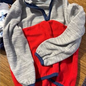 Okie Dokie Red and Gray Kids Sweater